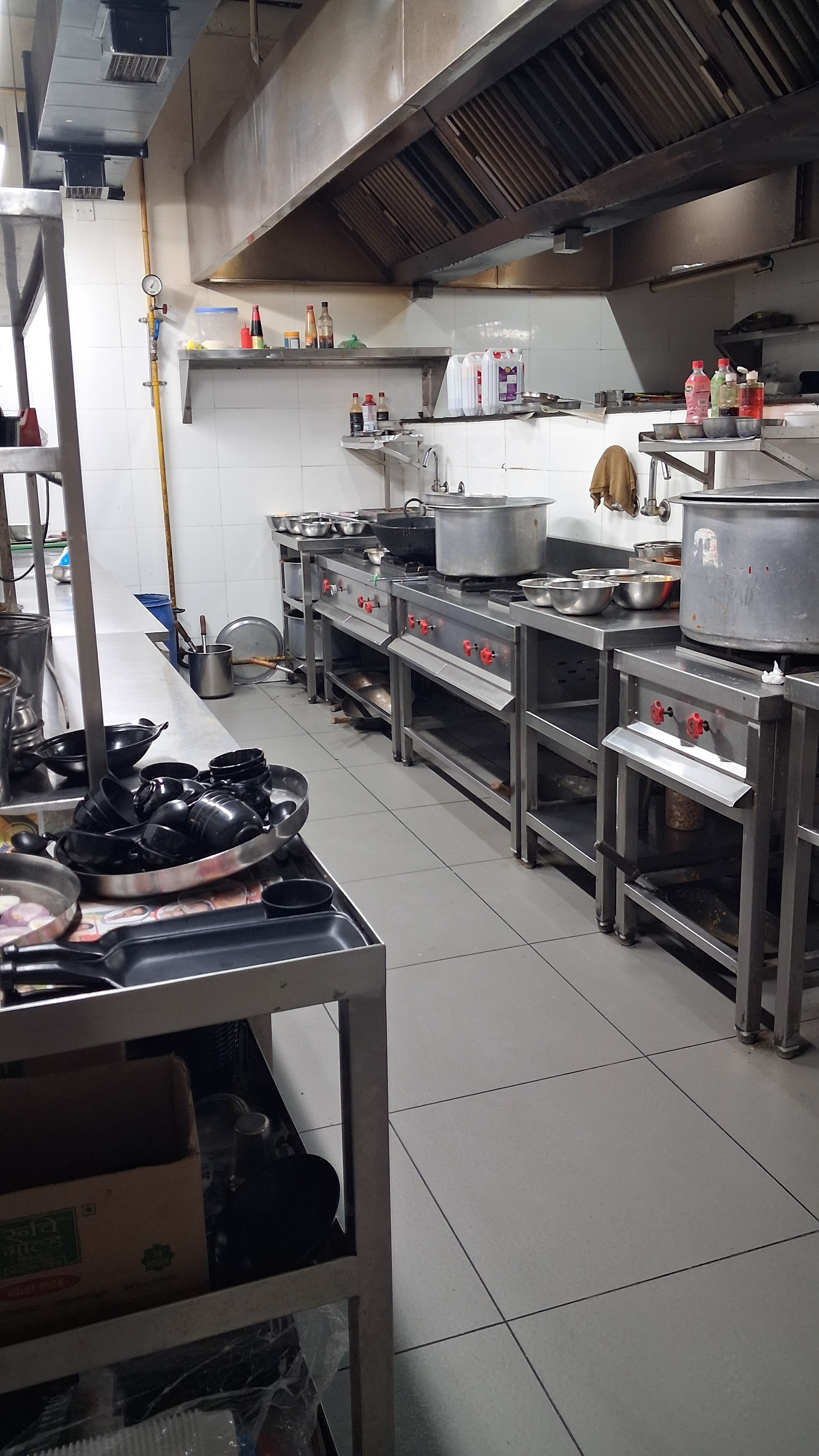 Traditional Dakshinapaaka kitchen preparation area